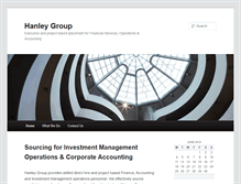 Tablet Screenshot of hanleyllc.com